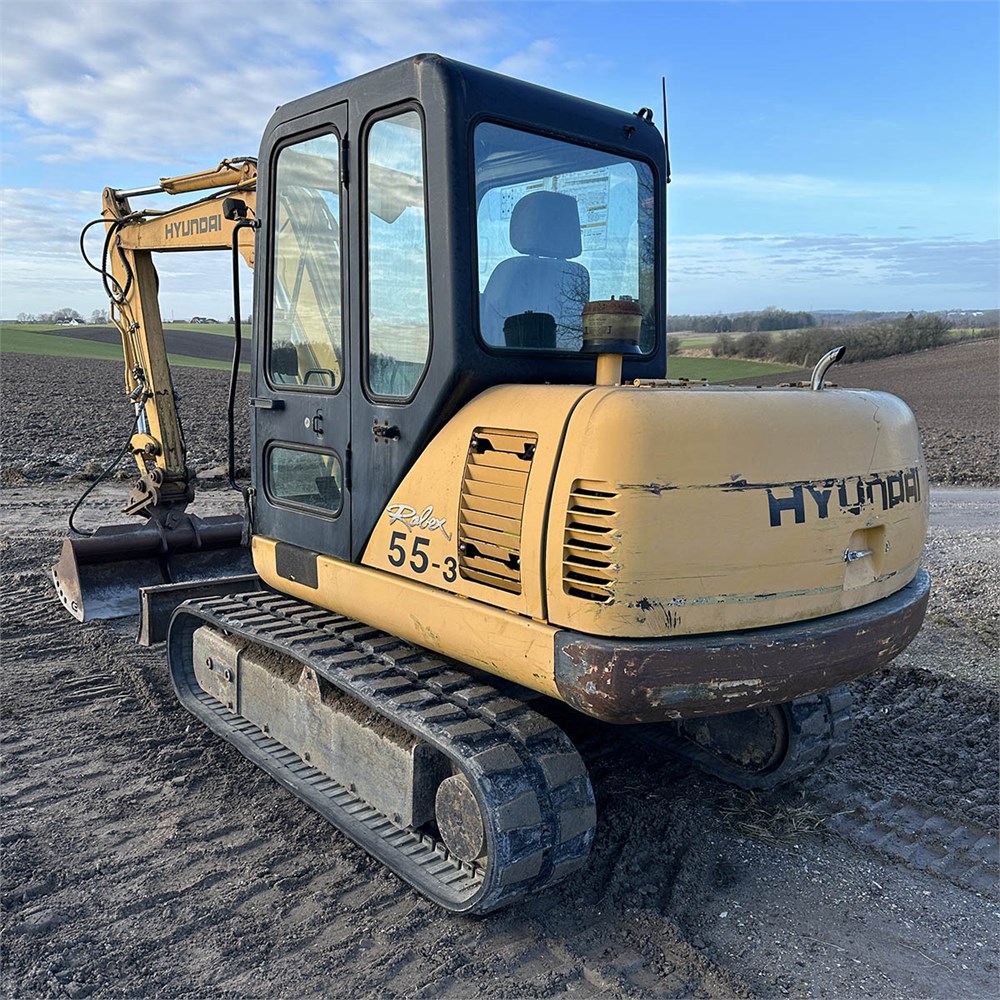 Hyundai Robex 55-3 - Minigravemaskine / Mini Excavator 5,5 Ton, årgang ...